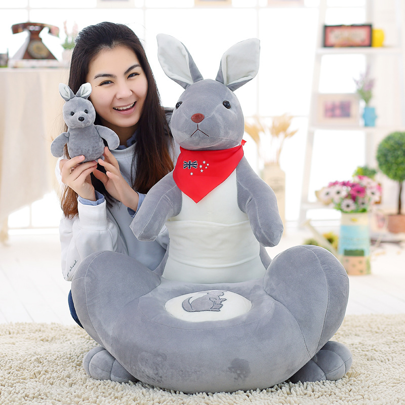 

28'' / 70cm Lovely Cartoon Animal Kangaroo Baby Sofa 2 Colors cute Cartoon Kids Sofa Nice gift and decoration for friends, kids, babies