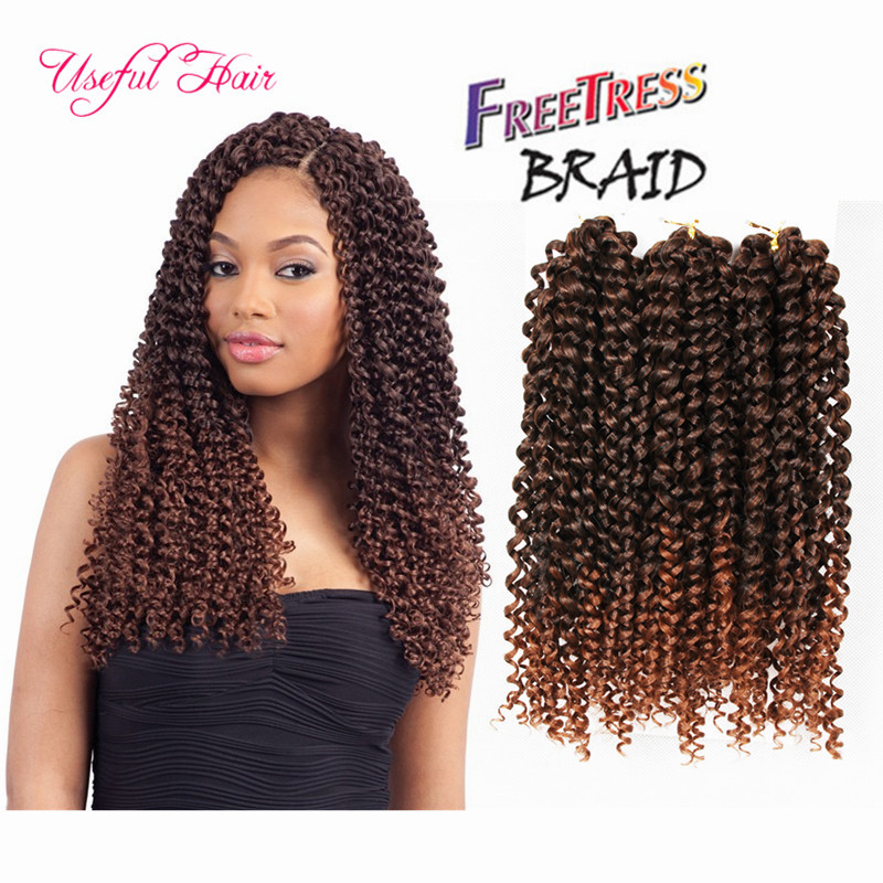 

3pcs/pack Synthetic crochet braids HAIR 10inch jerry curly twist SYNTHETIC braiding hair EXTENSIONS ombre color pre looped savana DEEP wave, #2