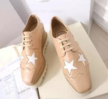 

new free shipping Stella Mccartney women Shoes Light Purple Leather Wedge Platform Elyse Nina Platform, 09