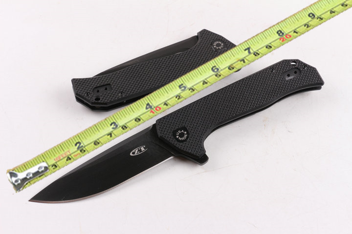 

ZT knife Black G10+ steel shank Solid sharp Hunting knife