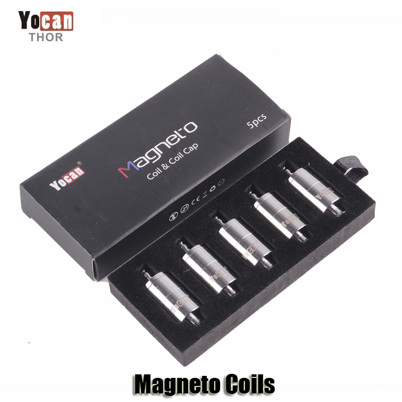 

100% Original Yocan Magneto Replacement Coils Head Ceramic Wax Coil With Magnetic Coil Cap And Dab Tool