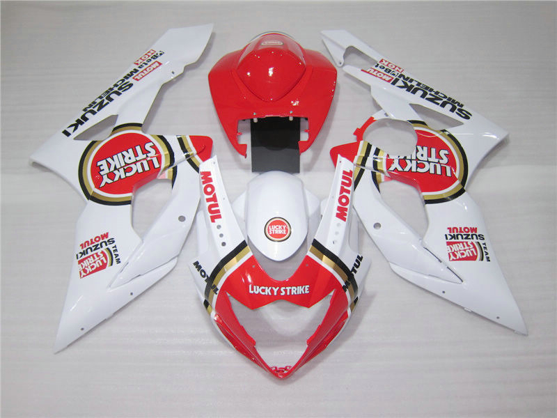 

Injection molding hot sale fairing kit for Suzuki GSXR1000 05 06 white red fairings set GSXR1000 2005 2006 OT20, Same as picture