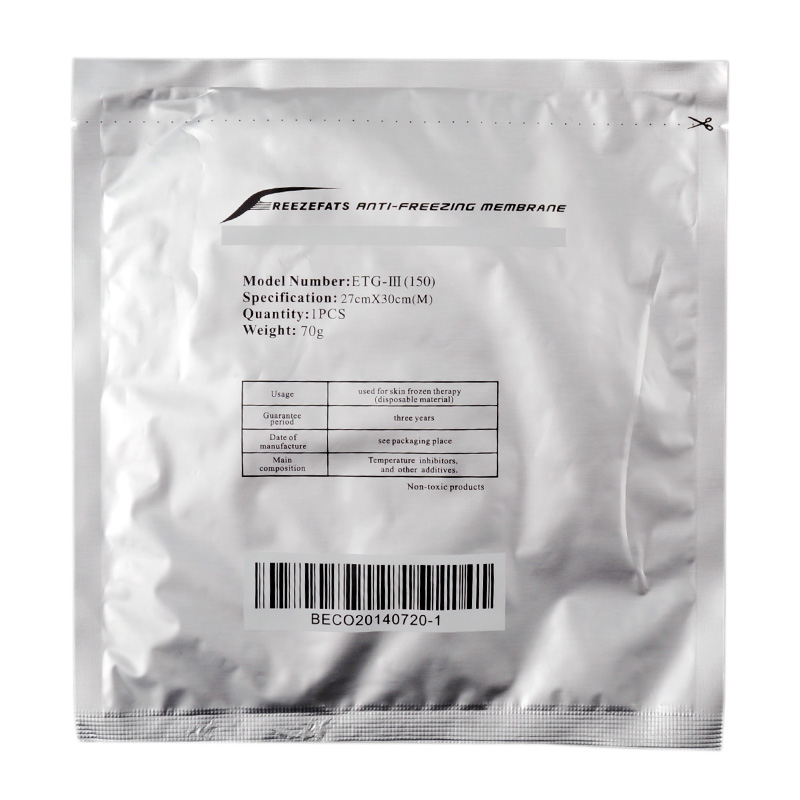 

Antifreeze Membrane 27*30CM 34*42CM Cream Antifreezing Anti-freezing Pad for CryoTherapy Multi Sizes