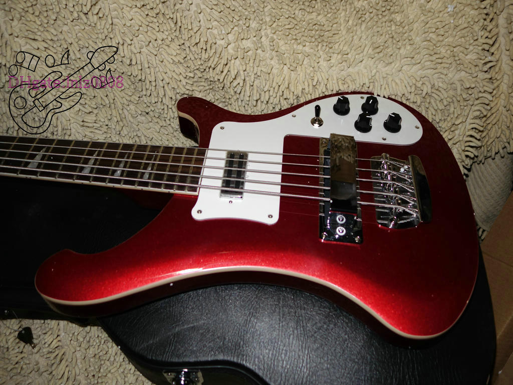 Nouvelle personnalité 4003 Electric Bass 5 Critres Guitare de basse électrique Red New Style Custom Custom China Guitar Livraison gratuite