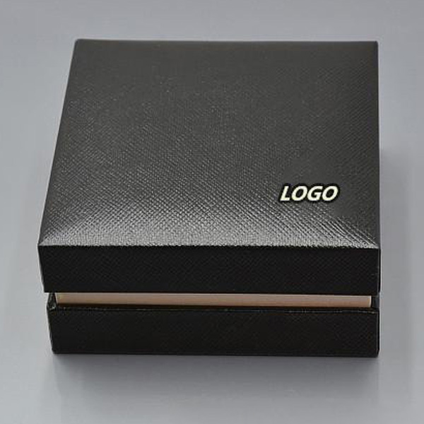 

Cuff Top Grade Wooden Black Wood cufflinks Box with The Warranty Manual for Christmas Birthday Valentine gift packaging, Silver