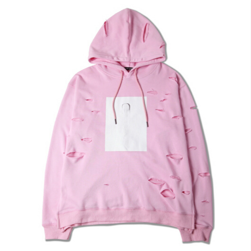 hoodie rosa hombre