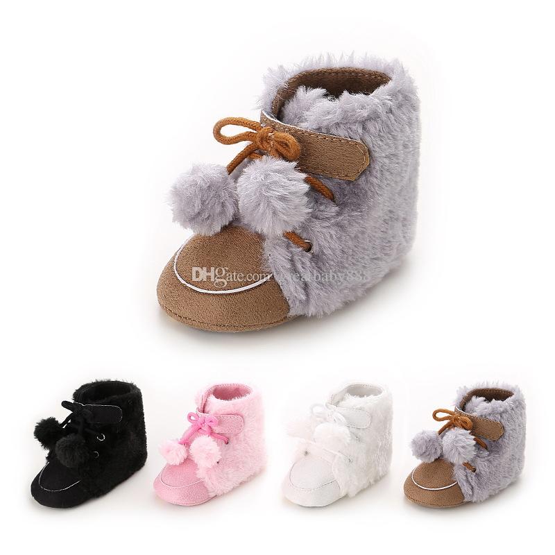 Neugeborene Babys Winterstiefel Erste Wanderer Säugling Mädchen Warme Schuhe DE