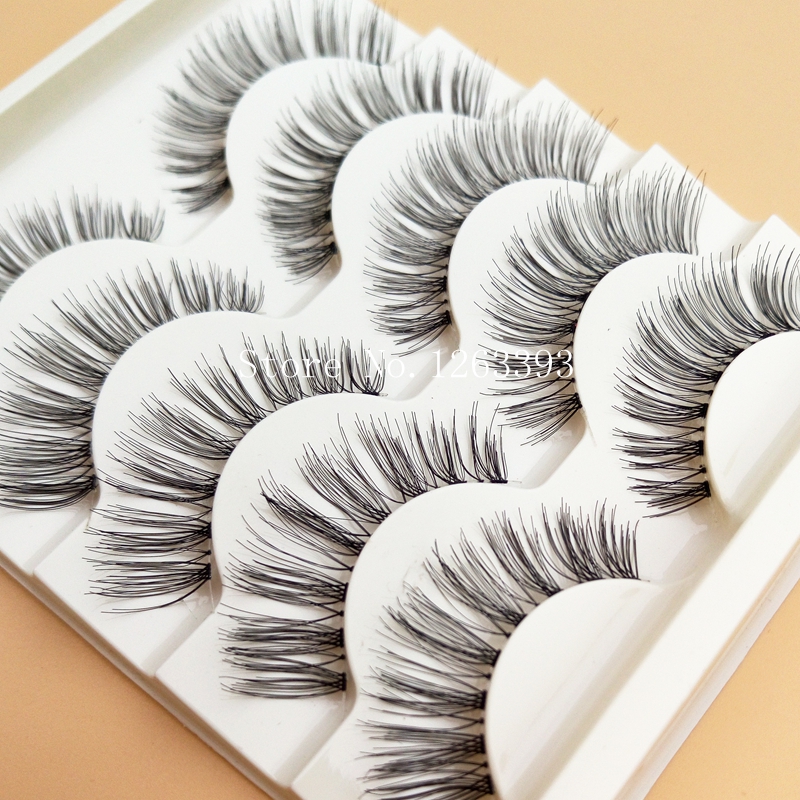 

Soft Transparent Cotton Stalk Lashes Natural Cross False Eyelashes Tool Makeup Daily Makeup Long Fake Eyelashes