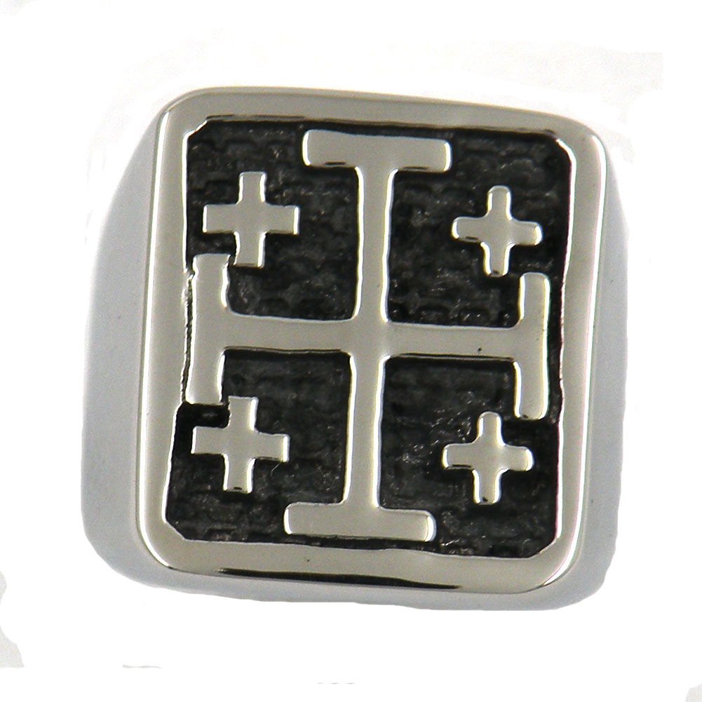 

Custom made stainless steel mens or wemens jewelry free masonary JESUS CHRIST CRUSADERS KNIGHTS TEMPLAR RELIGIOUS CROSS MASONIC RING 11W83