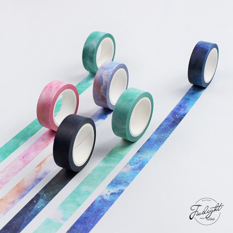 

Wholesale- 2016 Creative Dream Sky Japanese Decorative Adhesive Tape Masking Washi Tape Diy Scrapbooking School Supplies Stationery Papela