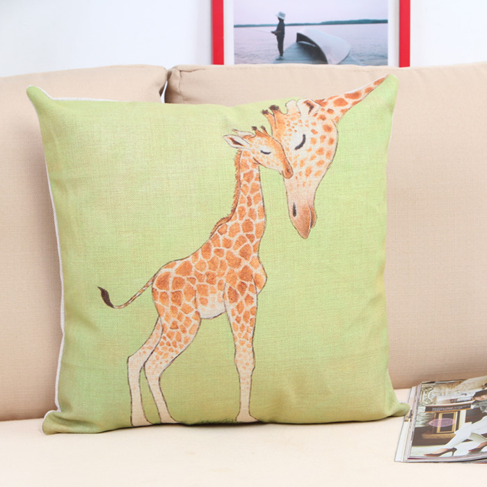 giraffe shaped cushion