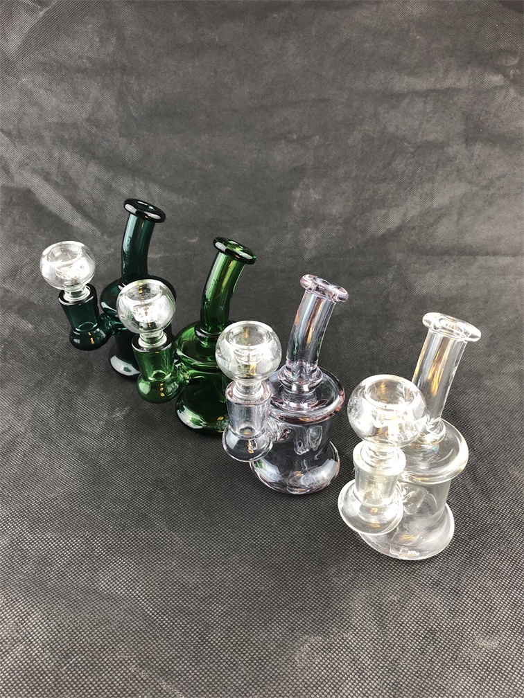 

Colored glass hookah, 11CM drilling smoking set, 14mm joint factory outlet, price concessions