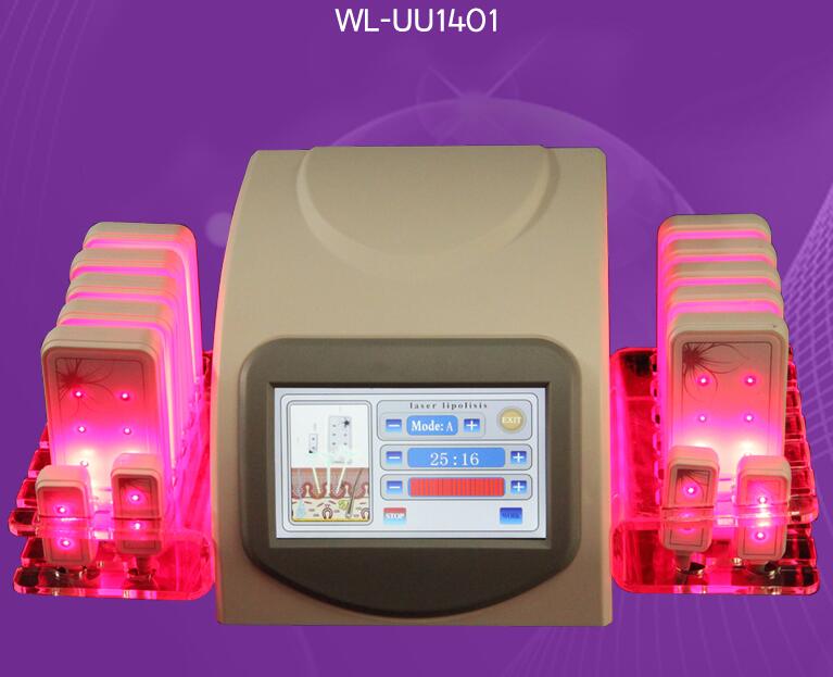 

Newest Design High Quality Fat Loss 5mw 635nm-650nm Lipo Laser 14 Pads Fat Burning & Cellulite Removal Beauty Body Shaping Slimming Machine