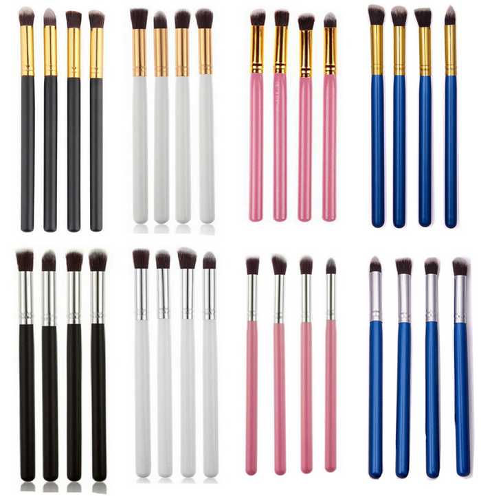 

4Pcs Professional Makeup Brushes Powder Foundation Eyelash Blusher Brush Cosmetic Tool Pincel Maquiagem Face Make up Brushes