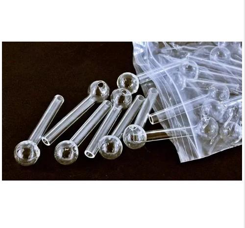 

15cm and 10cm glass pipe clear oil burner tube oil nail glass pipe water pipe