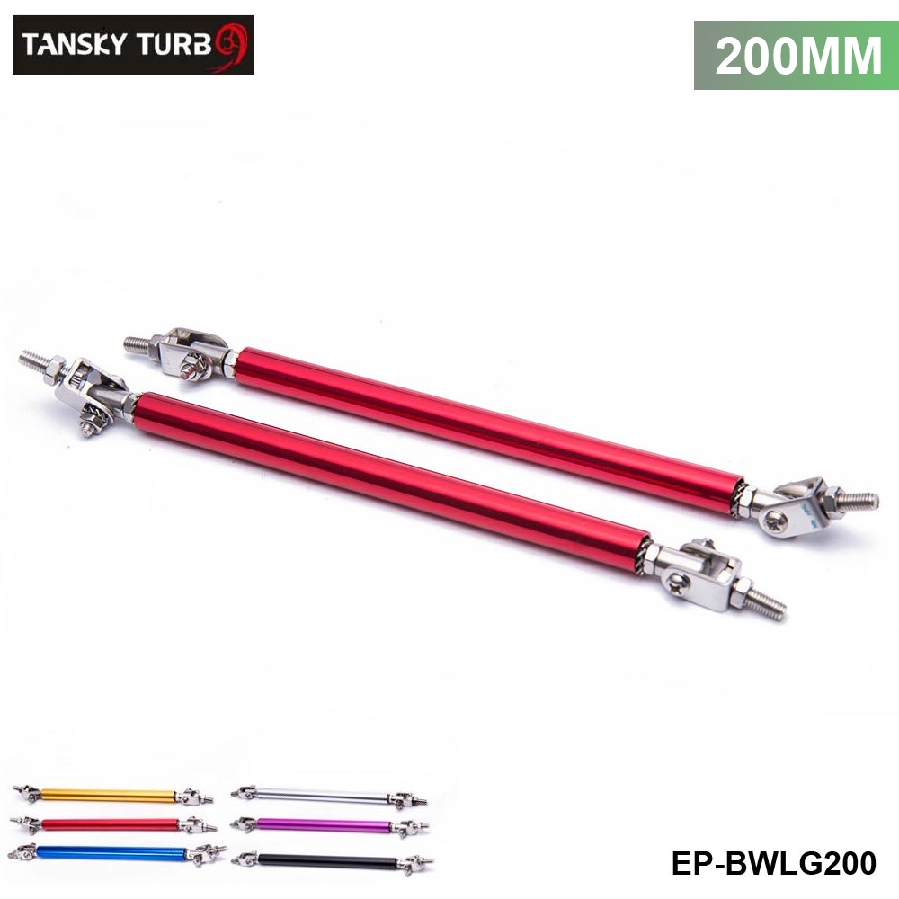 

TANSKY -Universal 2Pcs/SET 200mm Adjustable Front Bumper Lip Splitter Strut Rod Tie Support Bar For Ford EP-BWLG200