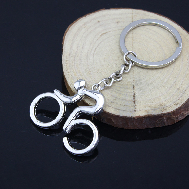 

Wedding Supplies Favors Road bicycle figure Key Chain Metal Biker Keychain Key ring Baby Shower Party Gifts