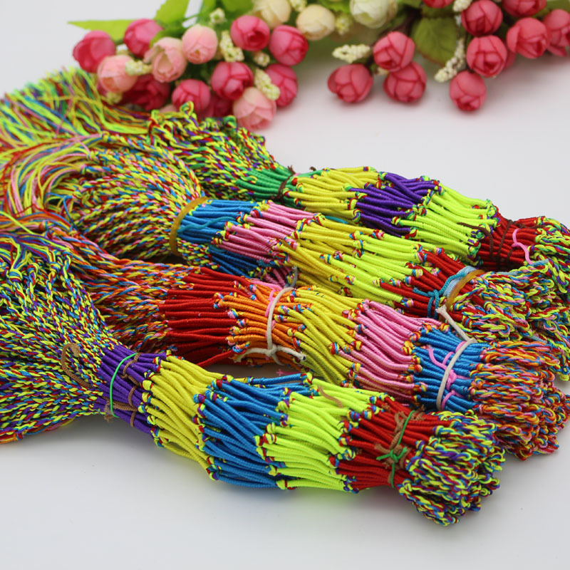 

Latest Design Strands Bracelets Bulk l bracelet Mix colors Latest Design Mix Lots Braid Friendship Cords Strands Bracelets 100pcs, Black