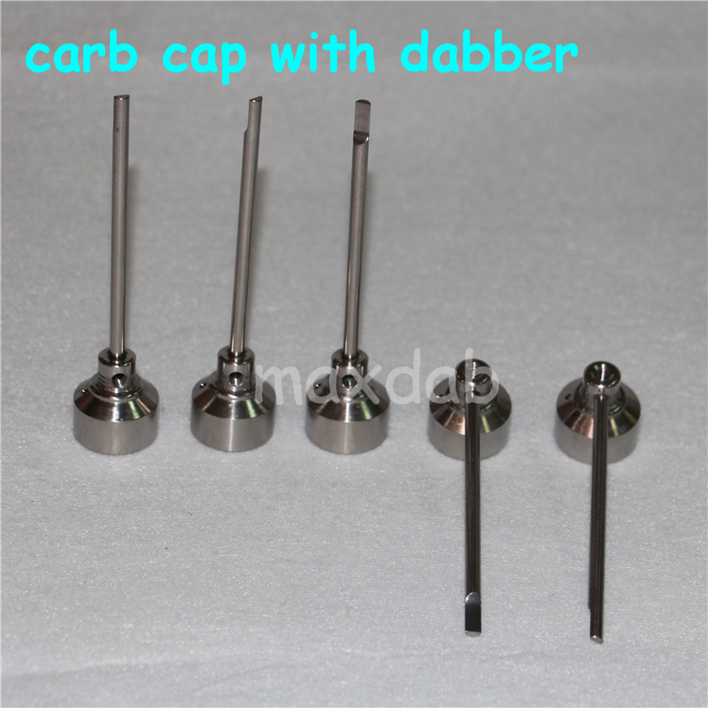 

hand tools 14mm & 18mm Bongs Tool Set Carb Cap Domeless dab rig Gr2 Titanium Nail Dabber For ash catcher Oil Rigs Glass Bong