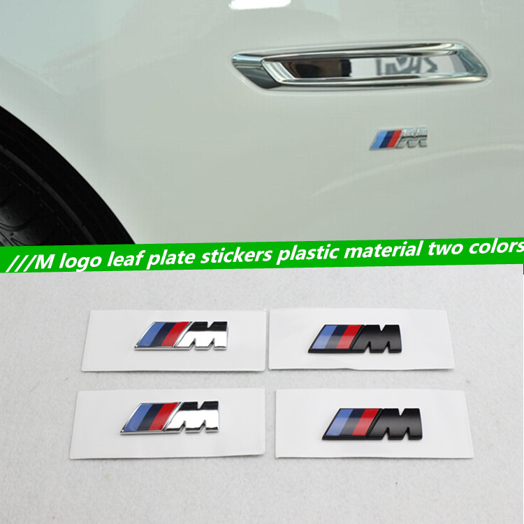

1pcs car style Motorsport M performance Car side body sticker M Emblem for BMW E36 E39 E46 E90 E60 E30 F10 F30, Black