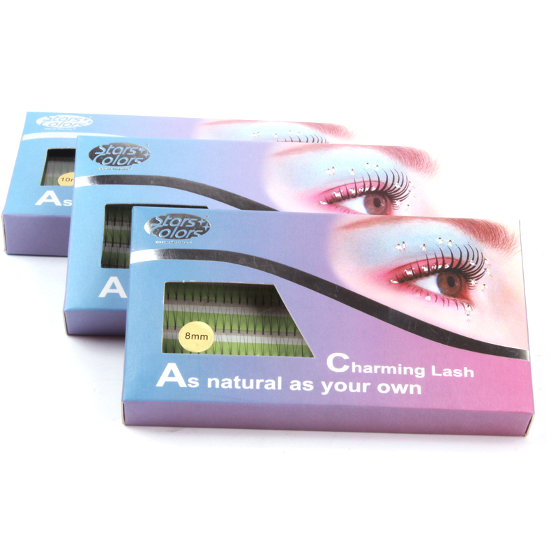 

Wholesale- Natural 2d False Eyelashes High Quality Individual Imitate Mink Fake Eye Lashes 0.15mm Silk eyelash extension makeup