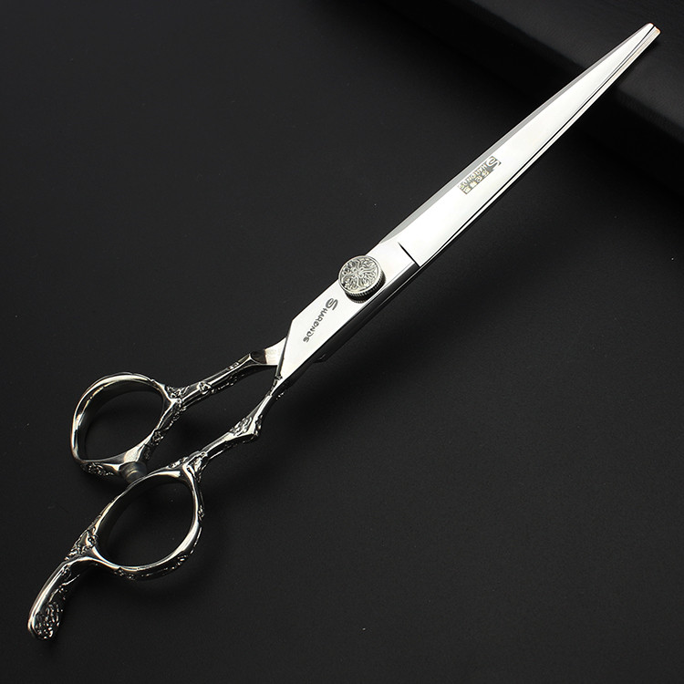

Wholesale- 7 Inch Professional Slice Cut Hair Scissors High Quality 440C Japan
