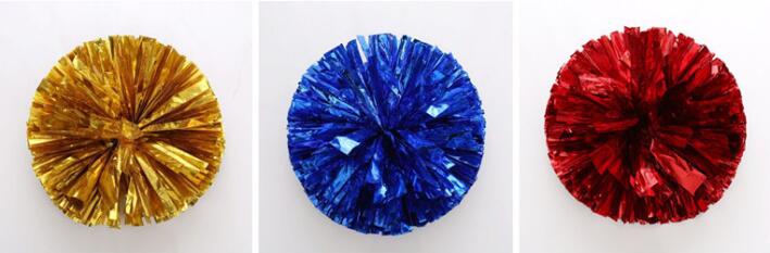 

pom poms Cheerleading 50g Cheering pompom Metallic Pom Pom Cheerleading products many colors for your choose