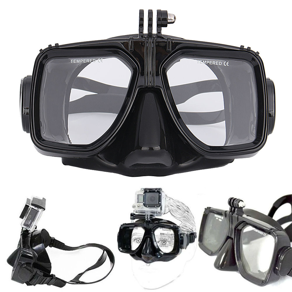 

Freeshipping Diving Equipment Camera Mount Silicone Diving Mask Scuba Swimming For GoPro Hero 2 3 3+ 4 for Sports Camera