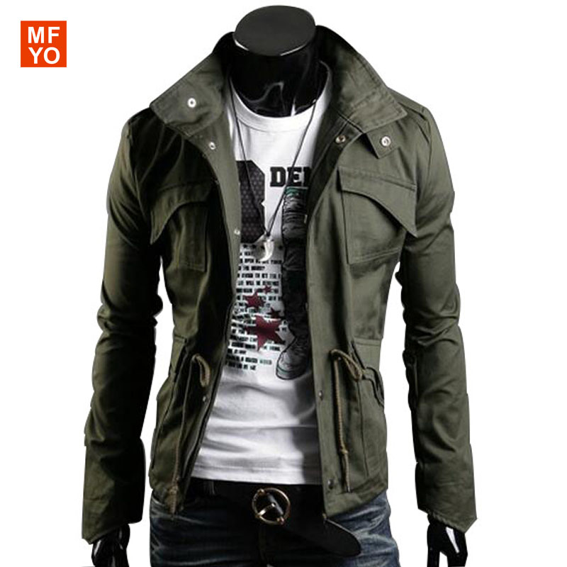 

Wholesale- men jacket men's coat fashion clothes hot sale autumn overcoat outwear Free shipping wholesale retail collar brand, Army