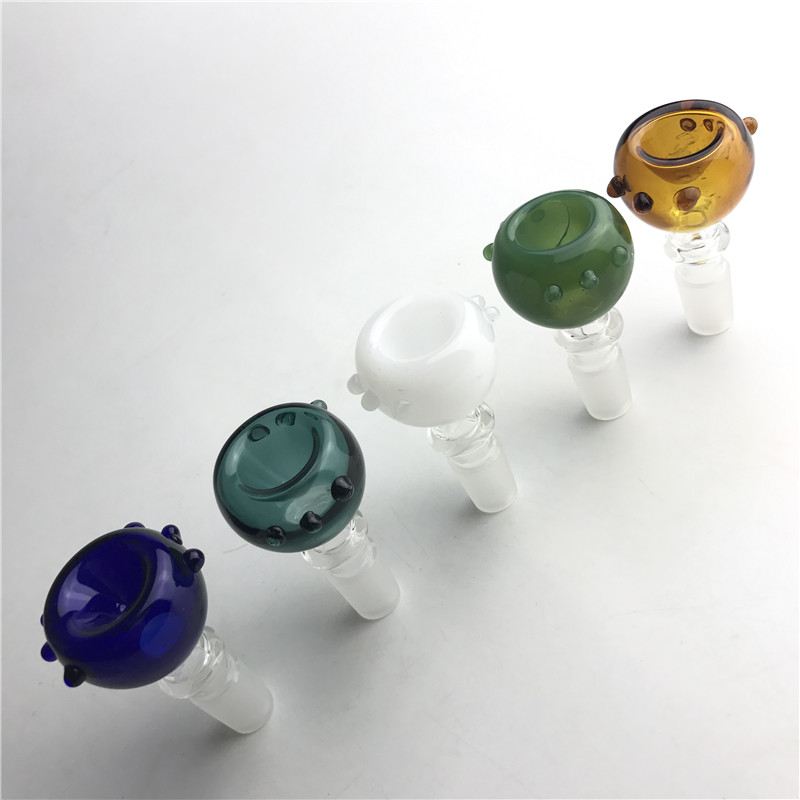 

New 14mm 18mm glass bowl with thick pyrex colorful heady glass bowls for bongs glass water tobacco smoking pipes