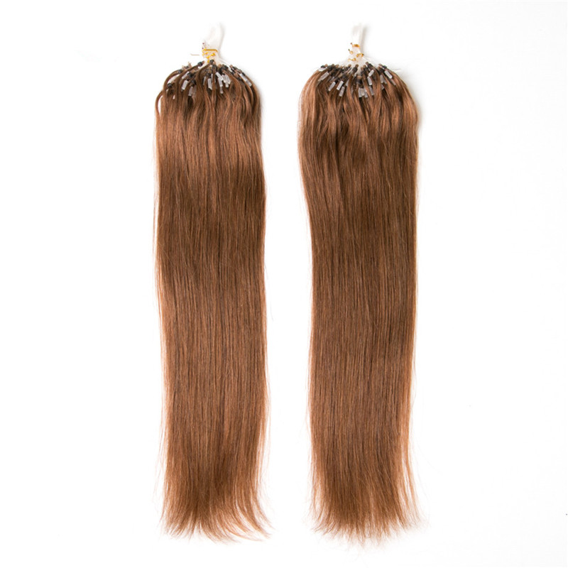 

Grade 5A--100% Human Brazilian Hair Micro Loop Ring Hair Extension with Length 12''--26'', 1g per strand & 100g per pack, DHL free