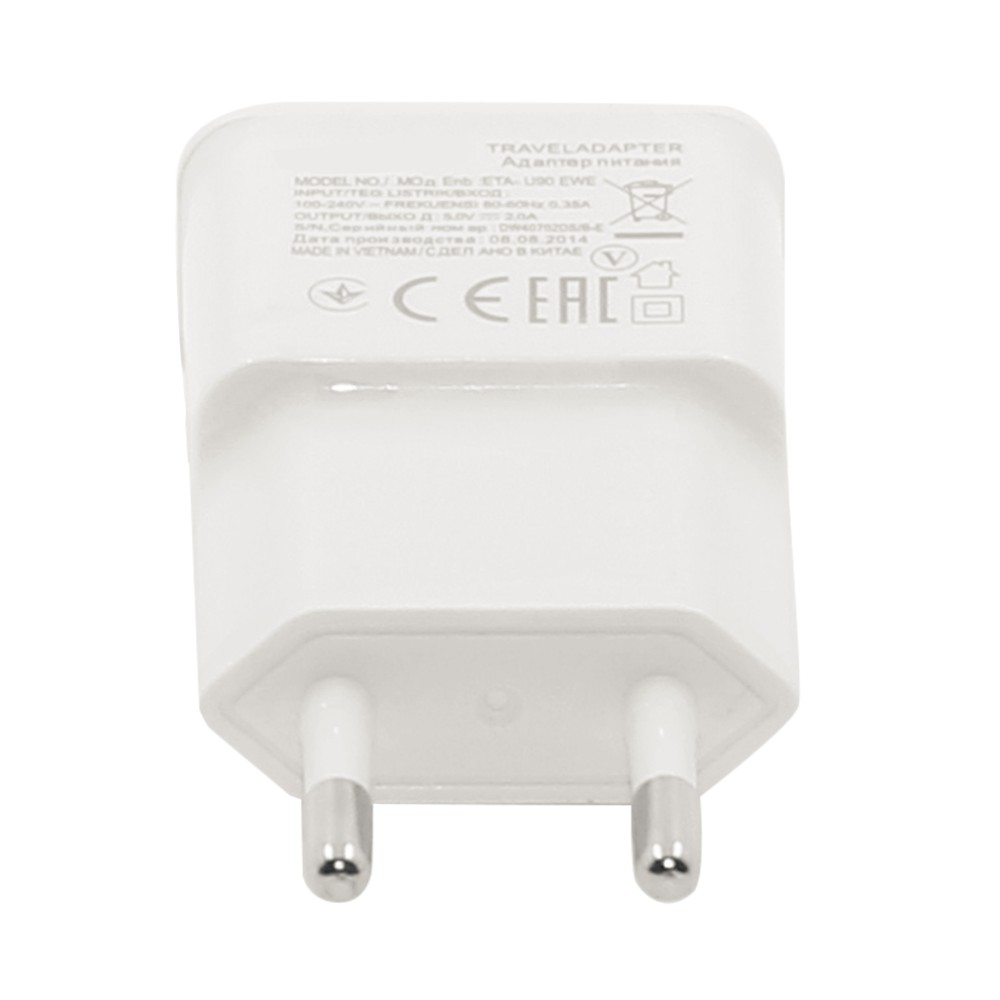 

USB Wall Charger 5V 2A AC Travel Home Charger Adapter US EU Plug for Samsung Galaxy S3 S4 S5 I9600 Note 3 N9000