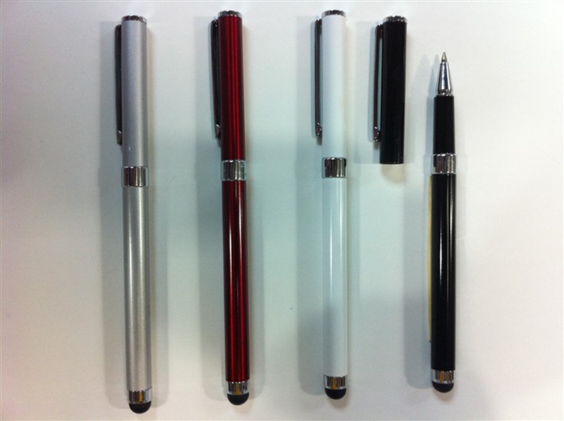 

Universal 2 in 1 Multifunction Fine Point Round Touch Screen Pen Capacitive Stylus Pen for Smart Phone Tablet 10pcs