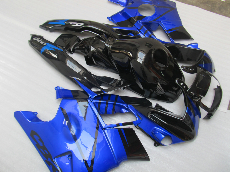 

ABS plastic Fairing kit for Honda CBR60O F2 91 92 93 94 blue black fairings set CBR600 F2 1991-1994 OY17, Same as picture