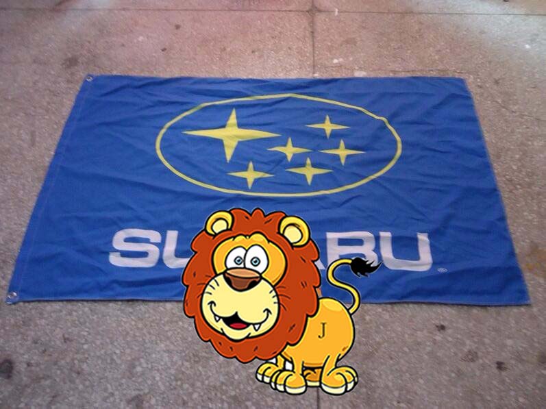 

subaru racing flag,car brand logo banner,90X150CM size,100% polyster,100% polyester 90*150cm,Digital Printing
