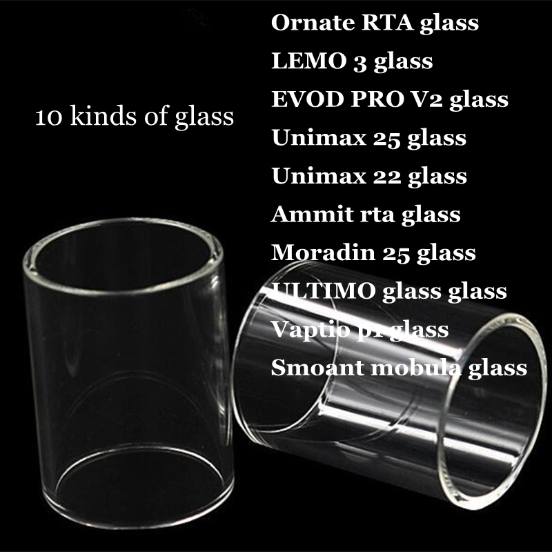 

Ornate RTA LEMO 3 EVOD PRO V2.0 Unimax 25 22 Ammit rta Moradin 25 ULTIMO Vaptio p1 Smoant mobula Replacement Pyrex Glass Tube