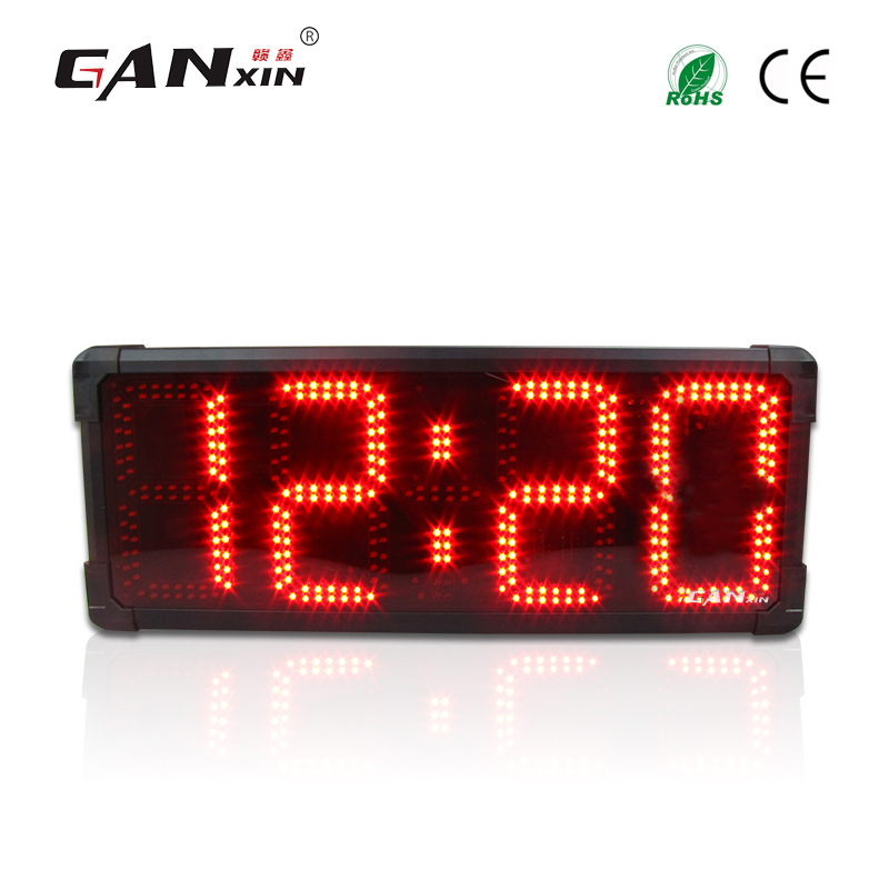[GANXIN] New 8 inch 4 Digits Outdoor Use Waterproof led Marathon Timer Large Display Clock Used for Outdoor Sports-image-405191053