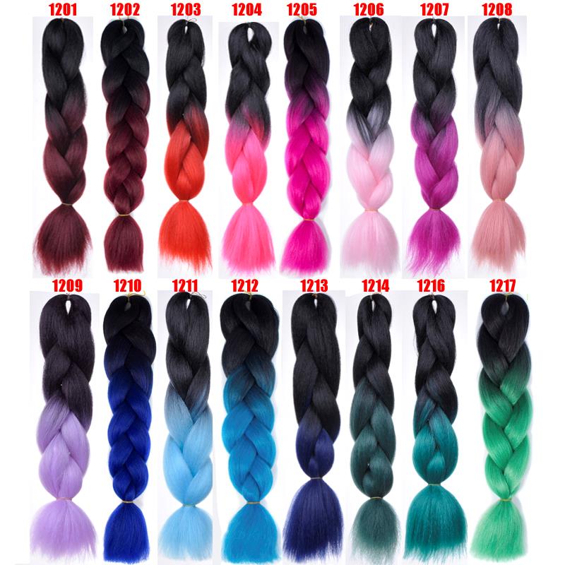 

ombre Jumbo braids Kanekalon jumbo braiding hair synthetic two tone marley black brown JUMBO BRAIDS bulks extension 24inch expression hair