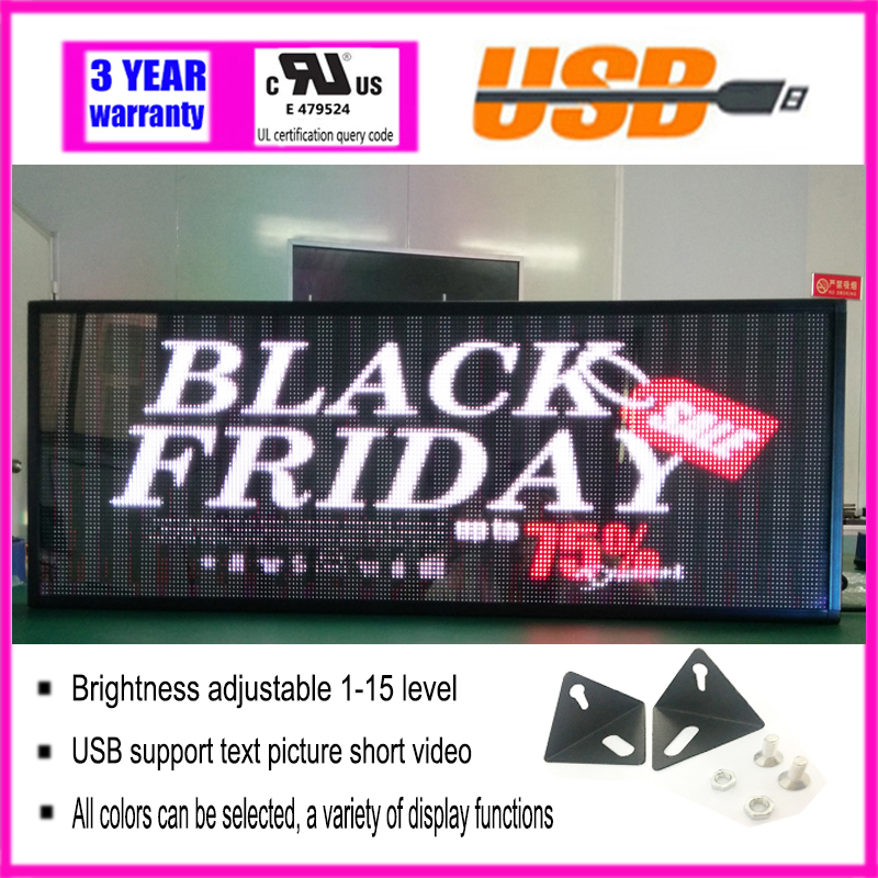 Programmable Scrolling LED Display Signboard Advertising led screen running text symbols-image-401314863