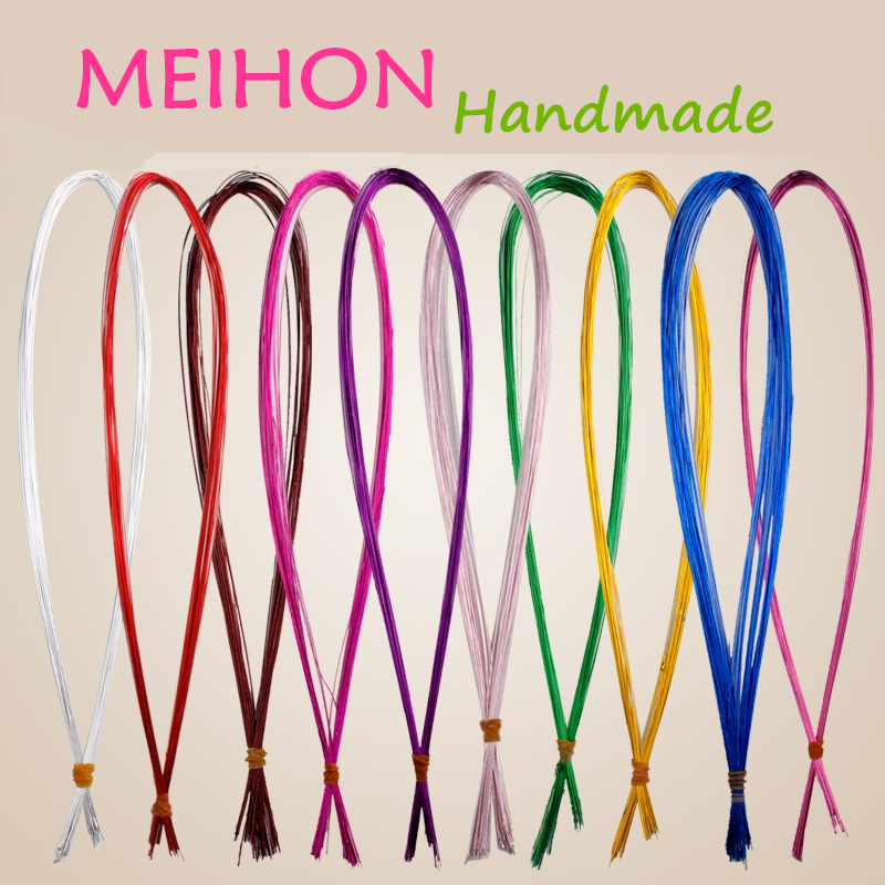 

DIY Nylon flower Materials Wire 22# 0.8mm / Artificial flowers making stems nylon flower decorations/60pcs/lot