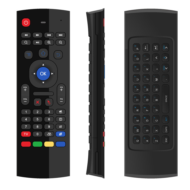 

X8 Air Fly Mouse MX3 2.4GHz Wireless Keyboard Remote Control IR Learning 6 Axis for Android BOX