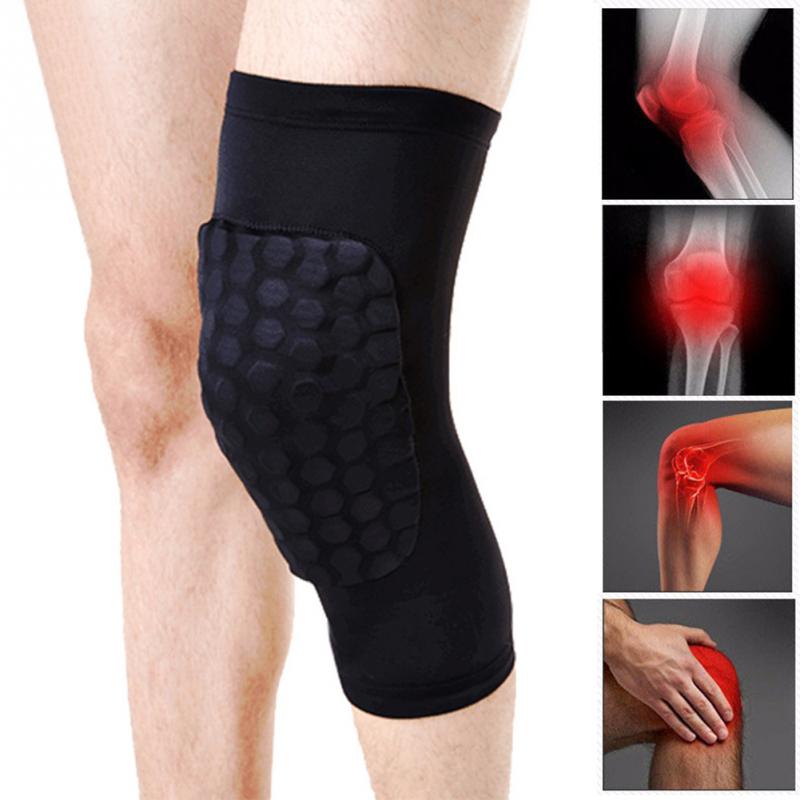 

Wholesale- Professional Kneecap Anti-Slip Anti-Crash Kneecap Safety Football Volleyball Basketball KneePads Tape Elbow Tactical Knee Pads, Short type
