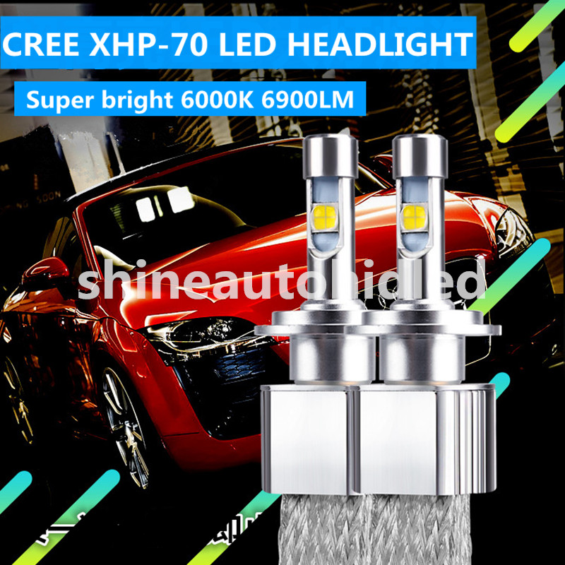 1SET CREE CREE CREE CREE XHP-70 LED Kit KIT Ampouteurs de voitures 9005 9006 9012 H4 H7 H9 H11 110W 13200LM 6000K faisceau Remplacer la lampe hal