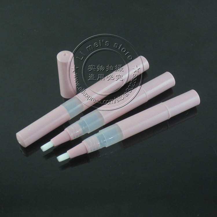 

115pcs/lot 2.2ml twist up design lip gloss pen dispenser lip gloss bottle with brush paint applicator