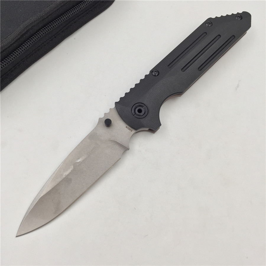 

BEAR CLAW B0610 flipper folding knife S35VN blade Titanium + G10 handle outdoor hunting camping pocket fruit knives EDC tools