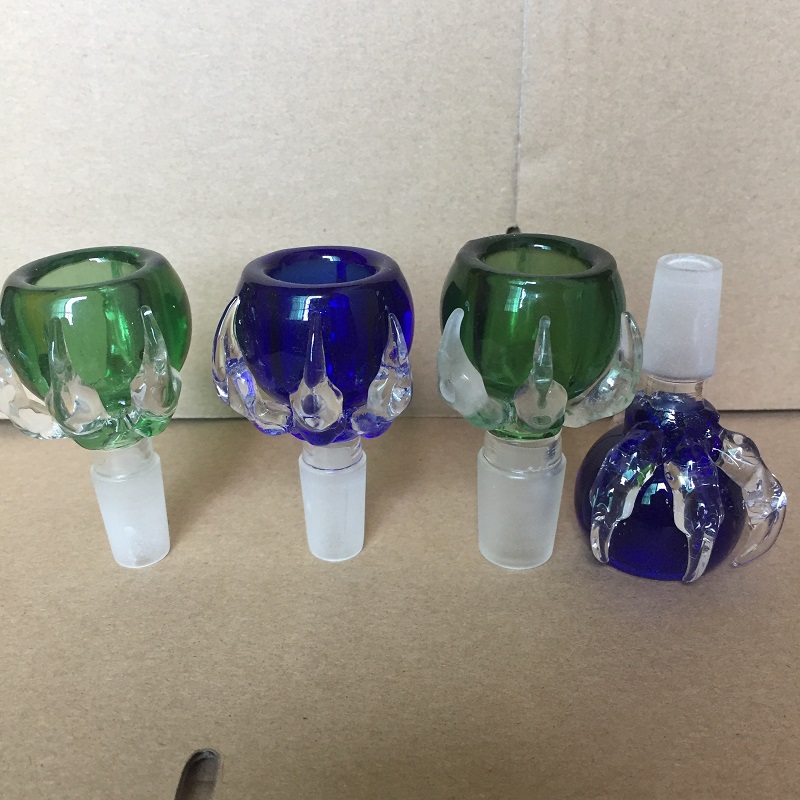 

Thick Dragon Claw crystal male glass bowl 14mm & 18mm joint for glass bongs water pipes