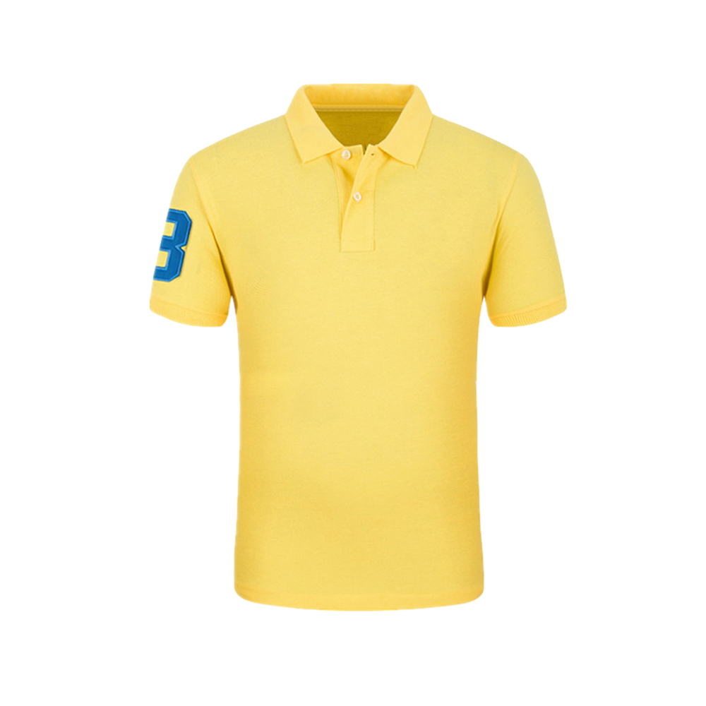 

New Fashion Summer Style Top Quality Men's Short Sleeve Classic Fabric Original Fit Polo Shirt With Embroidered Logo for Men, As picture