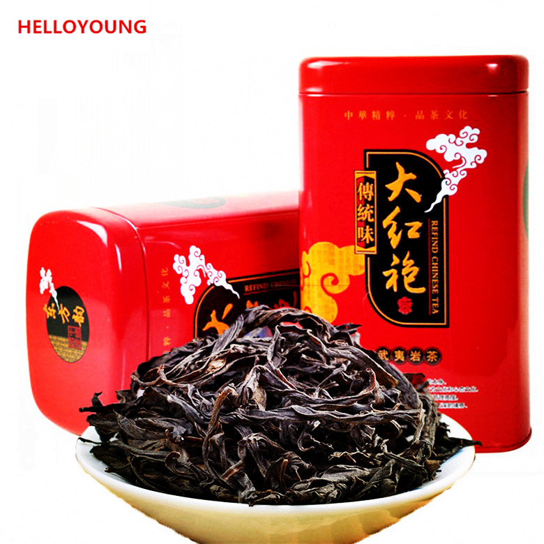 

200g Chinese Organic Black Tea Dahongpao Oolong Tea Iron Boxed Gift Package New Cooked tea Green Food Preferred