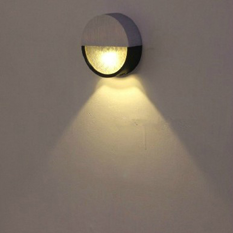 

Modern 85-265V 3W High Power LED Wall Lights Bedside Light Modern Sconce Porch Fixture Lamp TV backdrop wall Lamp Free Shipping