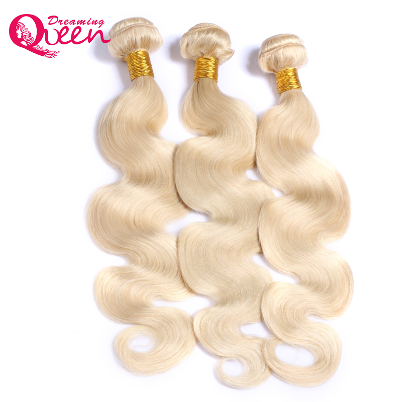 

613 Blonde Brazilian Body Wave Human Hair Weave Bundles 100% Virgin Human Hair Bundles Ombre Hair Weave 3 Pcs Free Shipping